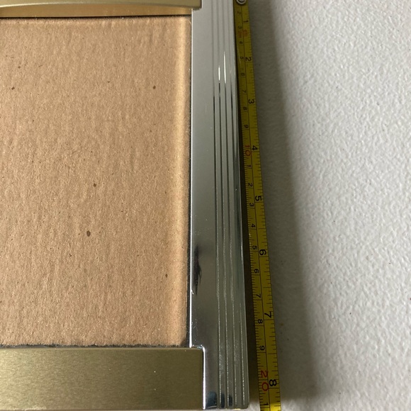 Picture Frame Metal Gold Silver Tabletop Contemporary Design - Picture 7 of 9